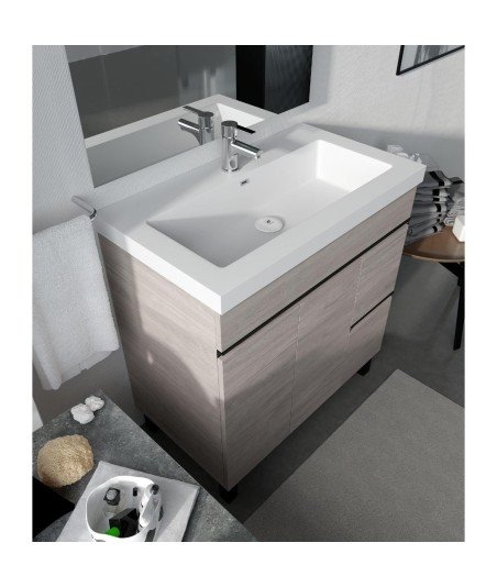 Lavabo encimera de resina de encastras | Sam Torvisco