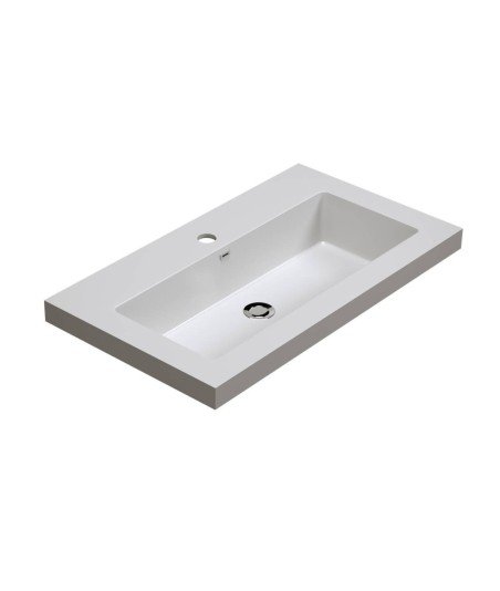 Lavabo encimera de resina de encastras | Sam Torvisco