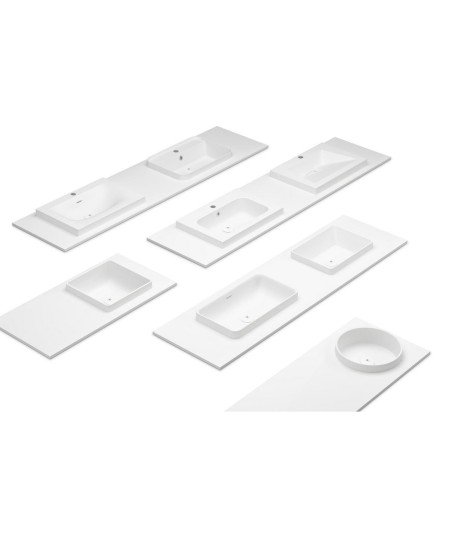 Lavabo de resina semi encastrar MNST | Rosette 45 Torvisco
