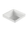 Lavabo de resina semi encastrar MNST | Rosette cuadrado Torvisco