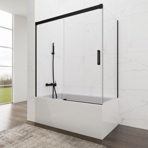 Mampara de bañera  en negro...
