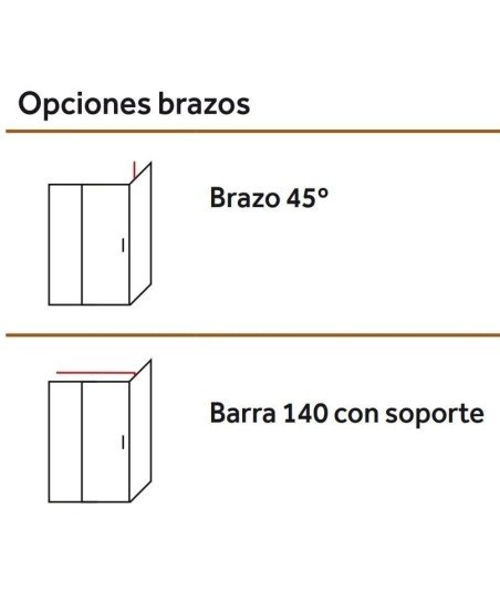Mamparra plegable con un lateral fijo en negro mate| Mamparas Blau