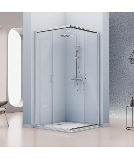 Mampara de ducha angular corredera modelo Siena | Blau