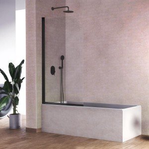 Mampara de bañera en negro...