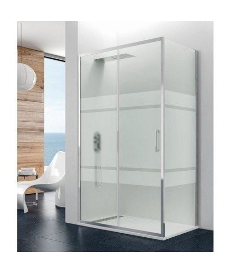 Mampara frontal corredera más un lateral fijo | Prestige titan GME