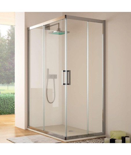 Mampara serie 300 de Kassamdra ® Angular corredera de vidrio templado