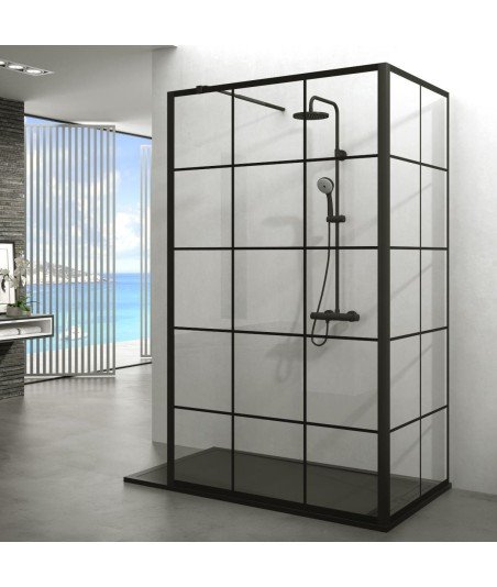Mampara ducha rectangular fija con cuadros GME | 2023 |