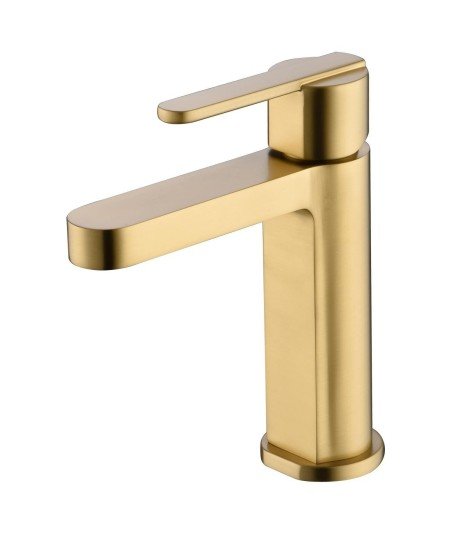 Grifo BDR002-1OC de lavabo Roma IMEX | Oro cepillado