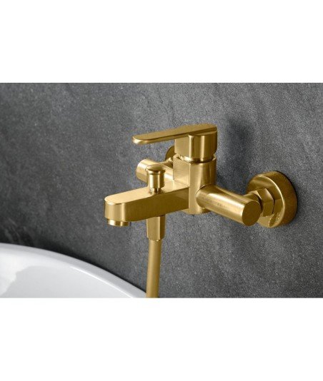 Grifería oro cepillado de bañera roma imex | BDR001-4OC