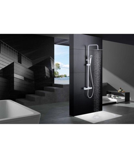 Columna termostática blanca de ducha art imex | BTAR025/BL