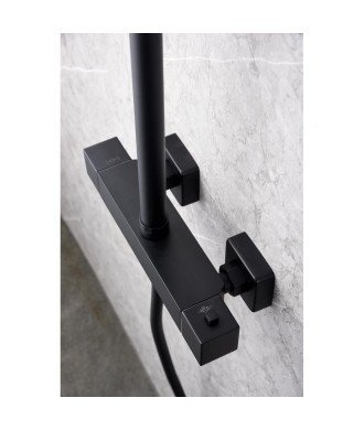 Columna termostática negra de ducha art imex | BTAR025/NG