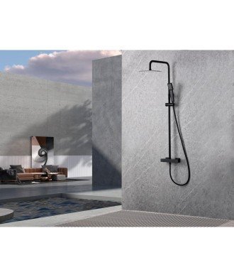 Columna termostática negra de ducha art imex | BTAR025/NG