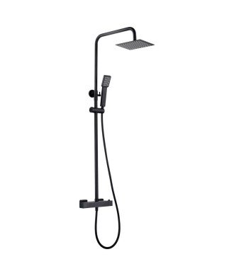 Columna termostática negra de ducha art imex | BTAR025/NG