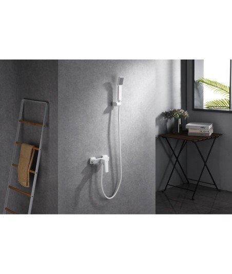 Grifería blanca de ducha art imex | BDAR025-5BL 2024