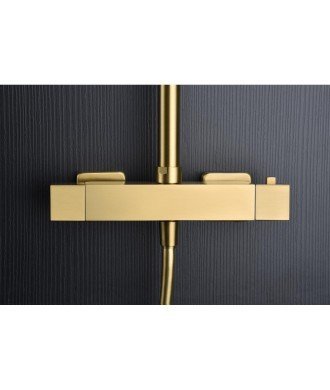 Columna termostática oro cepillado de ducha art imex | BTAR025/OC