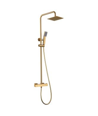 Columna termostática oro cepillado de ducha art imex | BTAR025/OC
