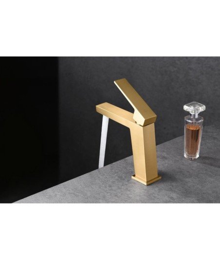Grifo oro cepillado de lavabo Art IMEX | DAR025-1OC