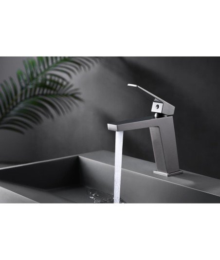 Grifo black gun metal de lavabo art imex | DAR025-1BGM