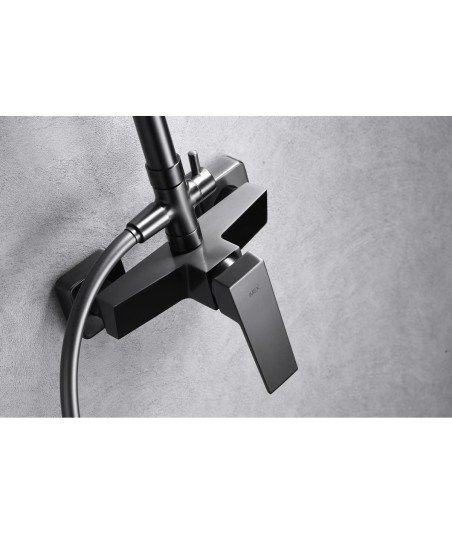 Columna black gun metal de ducha art imex | BDAR025/BGM