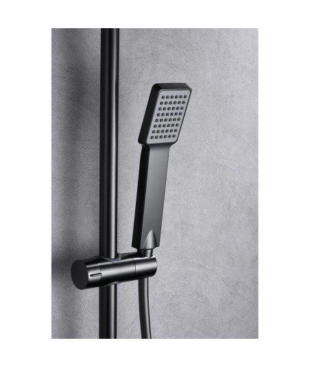 Columna black gun metal de ducha art imex | BDAR025/BGM