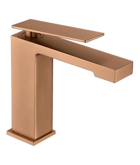 Grifo en oro rosa de lavabo Pisa IMEX | BDP048-1ORC