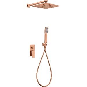 Ducha empotrada oro rosa...