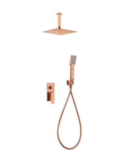Ducha empotrada pared oro rosa Catania imex | GPC061/ORC