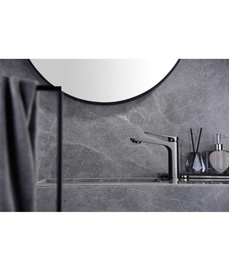 Grifo black gun metal de lavabo Nápoles imex | BDN047-1BGM