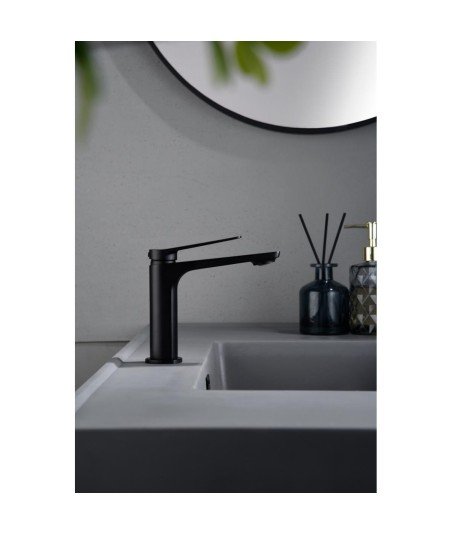 Grifo negro mate de lavabo Nápoles imex | BDN047-1NG
