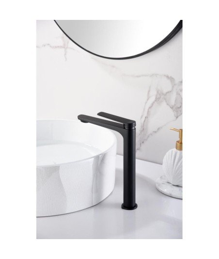 Grifo caño alto negro Nápoles imex | BDN047-3NG oferta