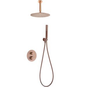 Ducha termostática oro rosa...