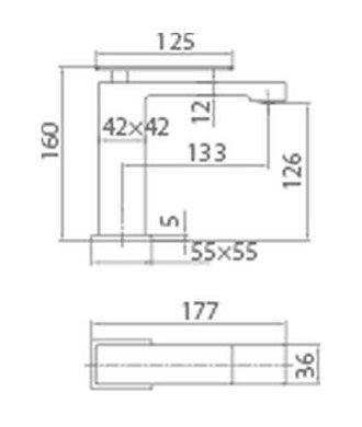 Grifo oro rosa cepillado de lavabo Nápoles imex | BDN047-1ORC oferta