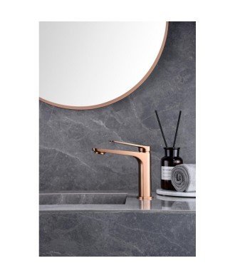 Grifo oro rosa cepillado de lavabo Nápoles imex | BDN047-1ORC oferta