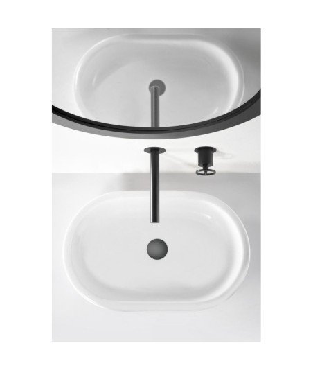 Grifo negro empotrado de lavabo Olimpo IMEX | GLC033/NG