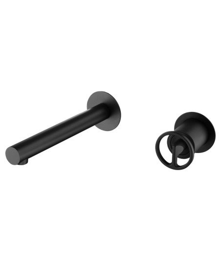 Grifo negro empotrado de lavabo Olimpo IMEX | GLC033/NG