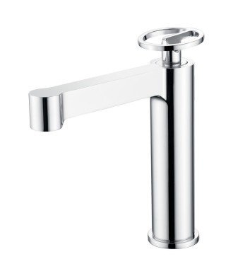 Grifo plata de latón cromado monomando lavabo Olimpo IMEX | BDC033-1