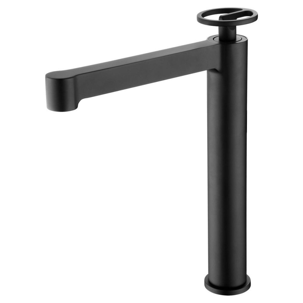 Grifo negro mate caño alto de lavabo Olimpo IMEX | BDC033-3NG