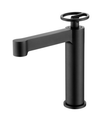 Grifo negro mate monomando lavabo Olimpo IMEX | BDC033-1NG