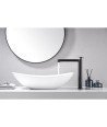 Grifo negro mate caño alto de lavabo Olimpo IMEX | BDC033-3NG