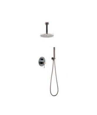 Ducha gris champan empotrada techo line imex