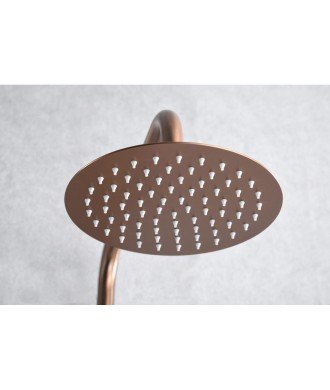 Columna oro rosa cepillado de ducha line imex | BDD038/ORC