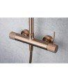 Columna oro rosa cepillado de ducha line imex | BDD038/ORC