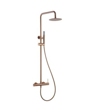 Columna oro rosa cepillado de ducha line imex | BDD038/ORC