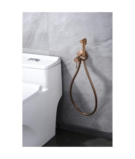 Grifo oro rosa cepillado de bidé empotrado Line imex | RDD038/ORC