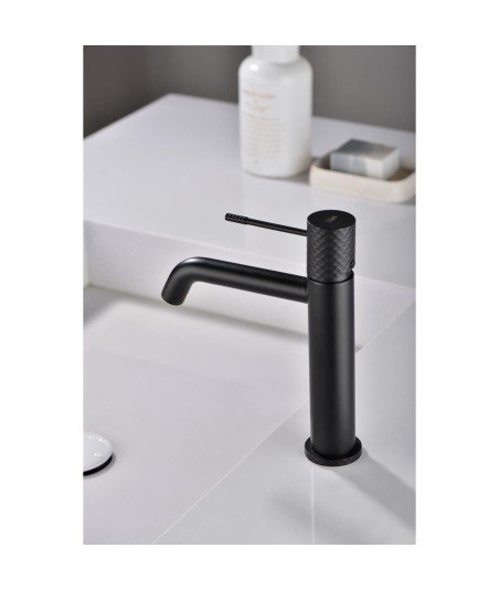 Grifo negro mate de lavabo Génova imex | BDG053-2NG