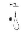 Ducha empotrada negra de pared Génova imex | GTG053/NG