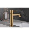 Grifo oro cepillado de lavabo Génova imex | BDG053-1OC