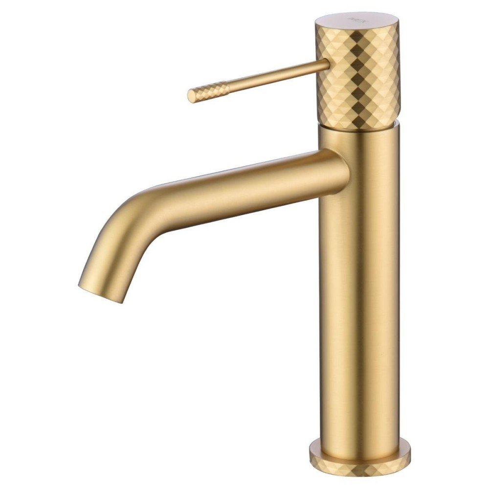 Grifo oro cepillado de lavabo Génova imex | BDG053-1OC