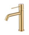 Grifo oro cepillado de lavabo Génova imex | BDG053-1OC