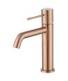 Grifo oro rosa cepillado de lavabo Génova imex | BDG053-1ORC